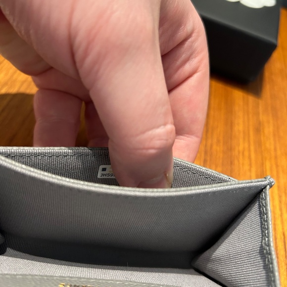Chanel Classic Cardholder - Gray with Light Gold Hardware - Picture 5 of 6